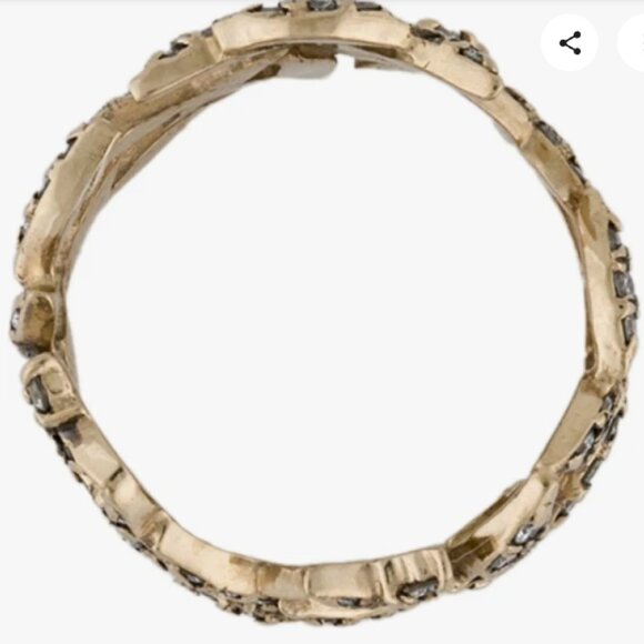 H.Stern ring “Nature” Gold Ring with brilliant cut diamonds, Size 6 $3000 - Picture 2 of 7